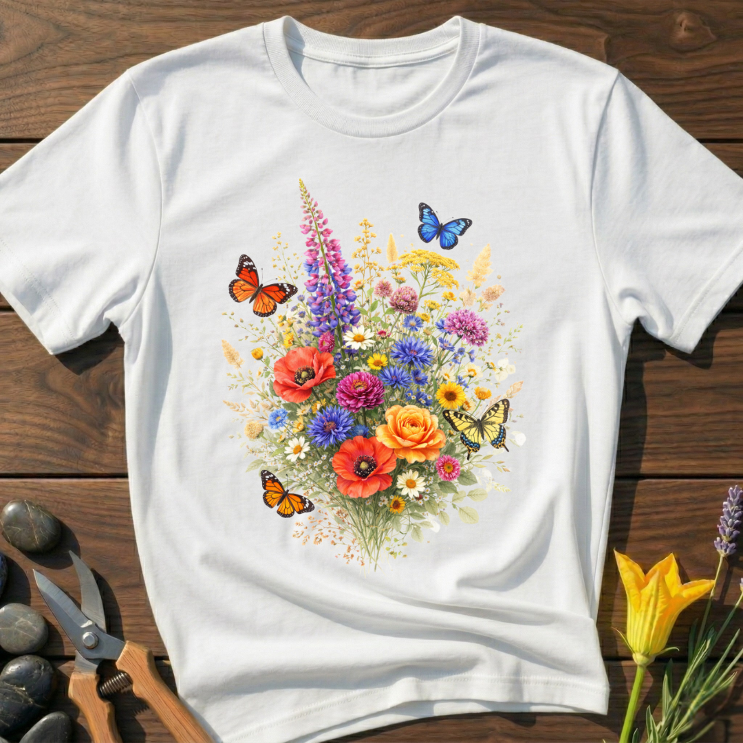 Floral Butterfly Bouquet T-Shirt