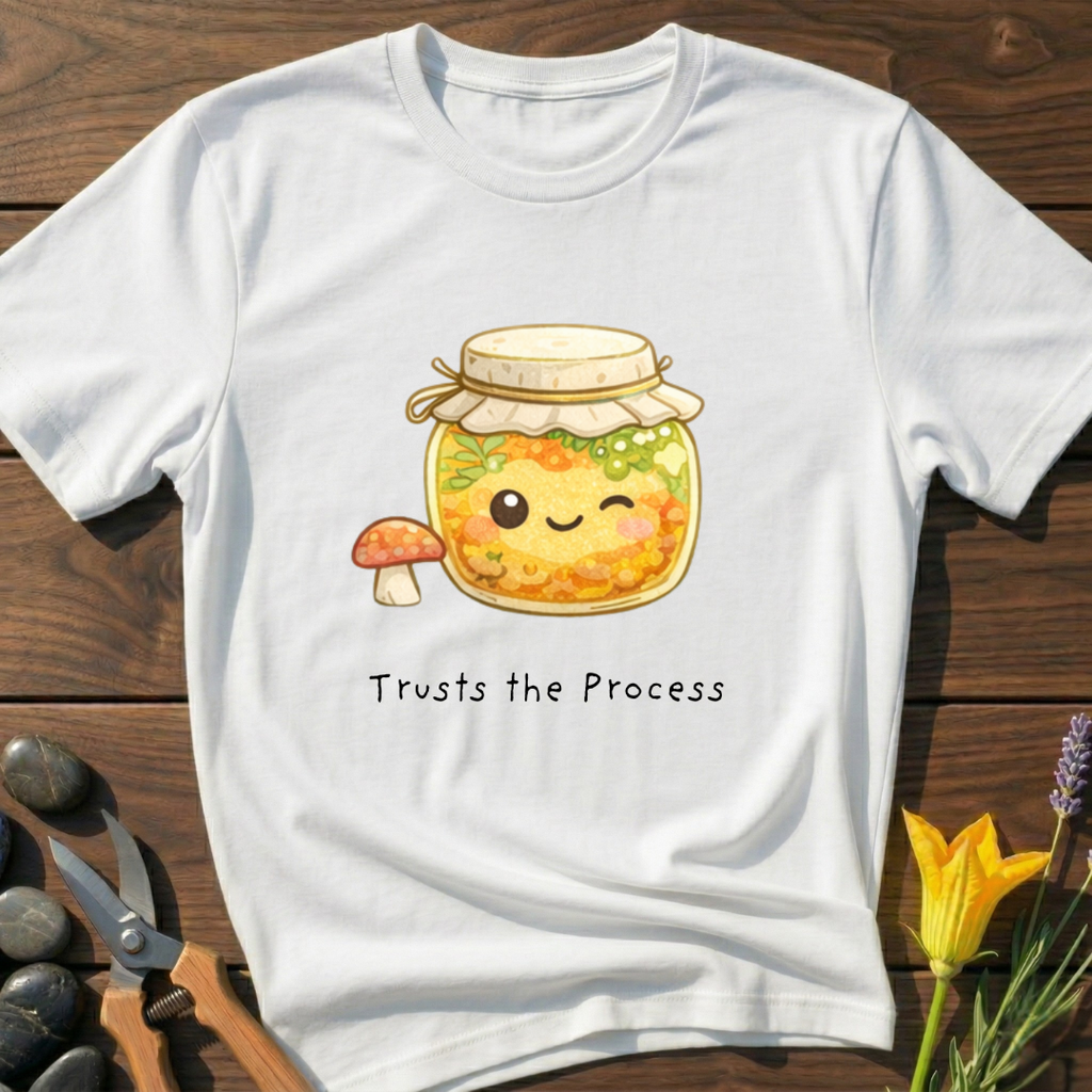 Trust The Process T-Shirt - botanical nature graphic t-shirt, minimalist design, unisex tee for Nature Lovers, Garnder, Farmer, Plant Lovers