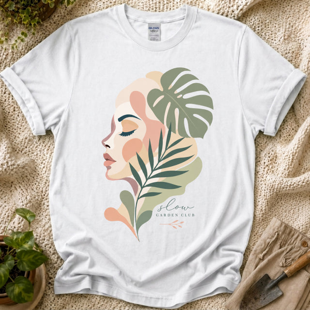 Soft Botanical Muse T-Shirt - Zen & Zucchinis garden graphic tee