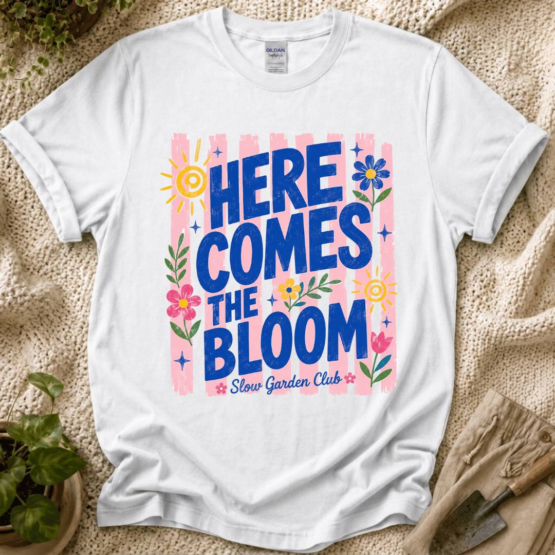 Here Comes The Bloom Summer Stripes T-Shirt