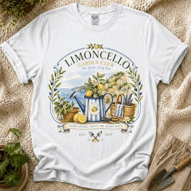 Limoncello Garden Club T-Shirt - Zen & Zucchinis garden graphic tee