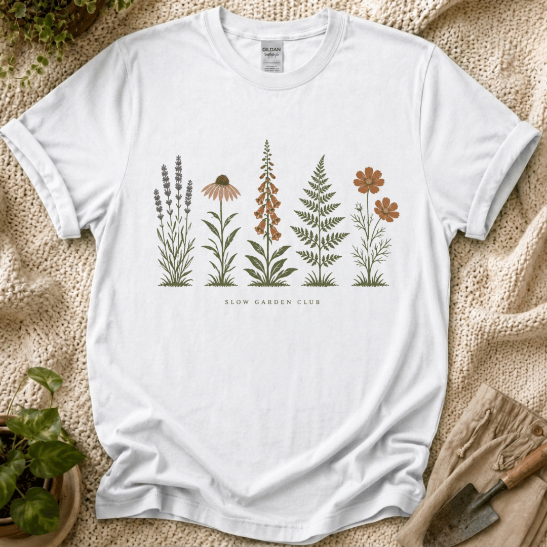 Slow Garden Club Wildflowers T-Shirt by Zen & Zucchinis Slow Garden Club