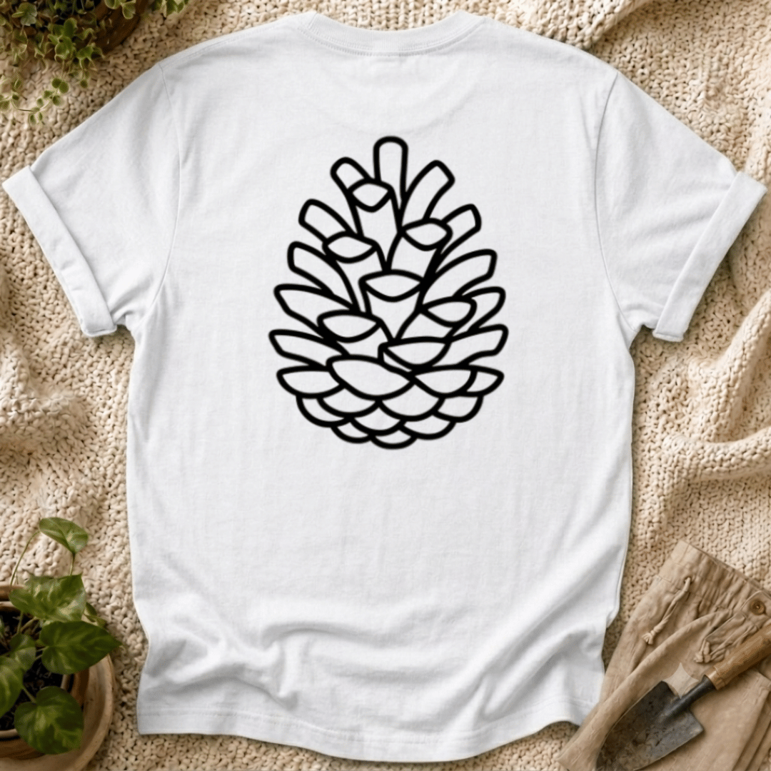 Quiet Pinecone Botanical T-Shirt by Zen & Zucchinis Slow Garden Club