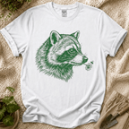 Raccoon, Flower & Bee Garden T-Shirt by Zen & Zucchinis Slow Garden Club