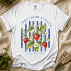 Sweet Slow Summer Strawberry Stripes T-Shirt
