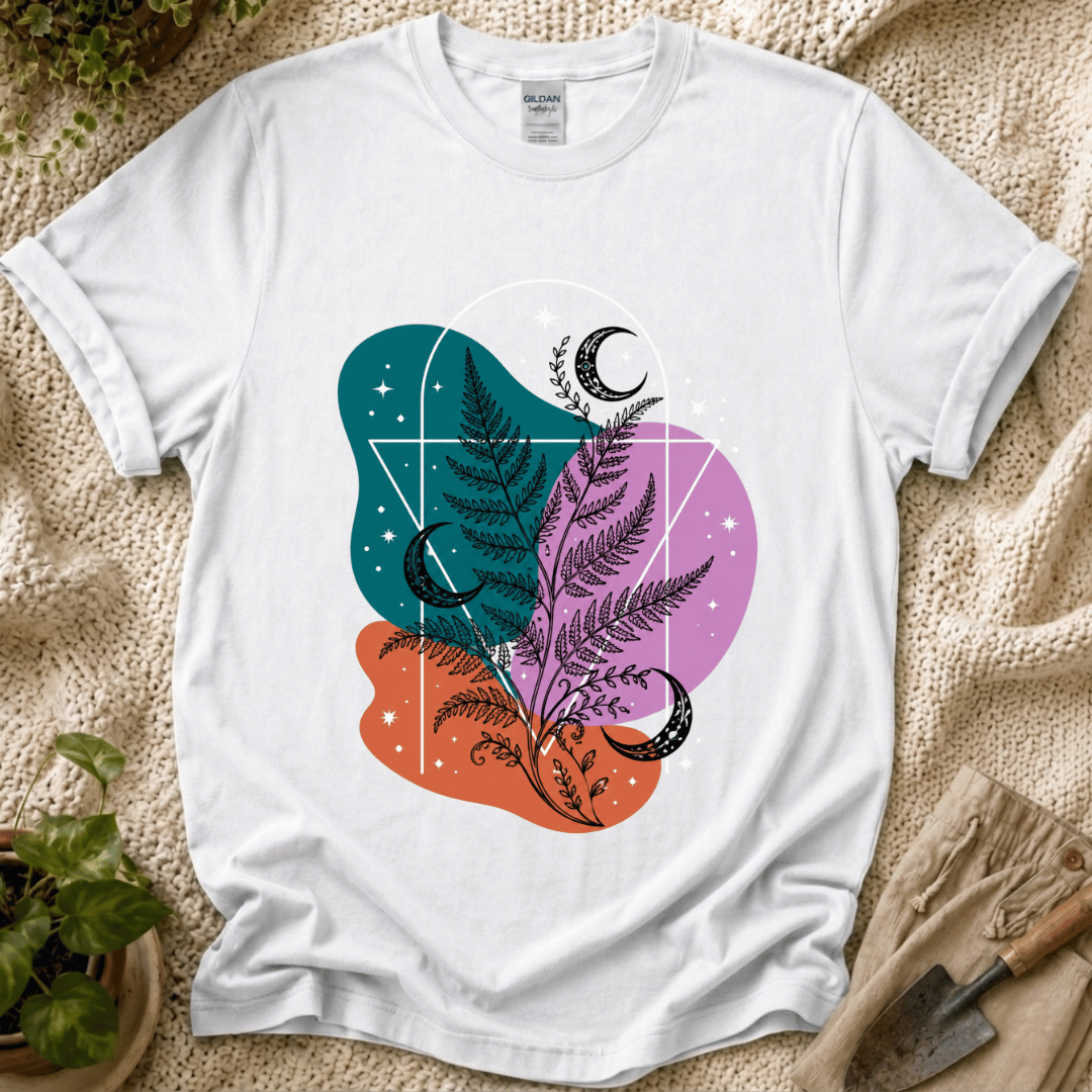 Moon Fern Slow Garden T-Shirt by Zen & Zucchinis Slow Garden Club