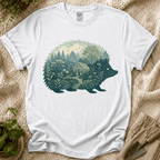 Hedgehog Garden Silhouette T-Shirt