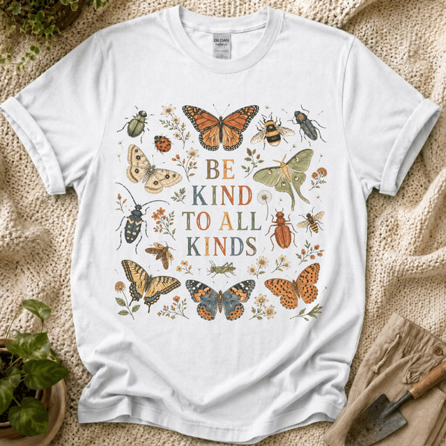 Be Kind to All Kinds Garden Friends T-Shirt by Zen & Zucchinis Slow Garden Club