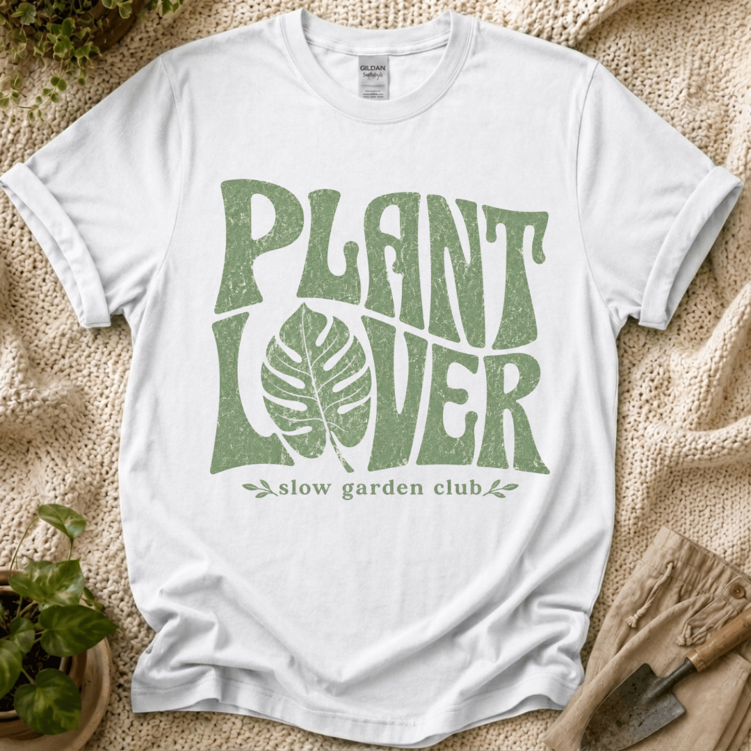 Plant Lover Monstera Leaf T-Shirt by Zen & Zucchinis Slow Garden Club