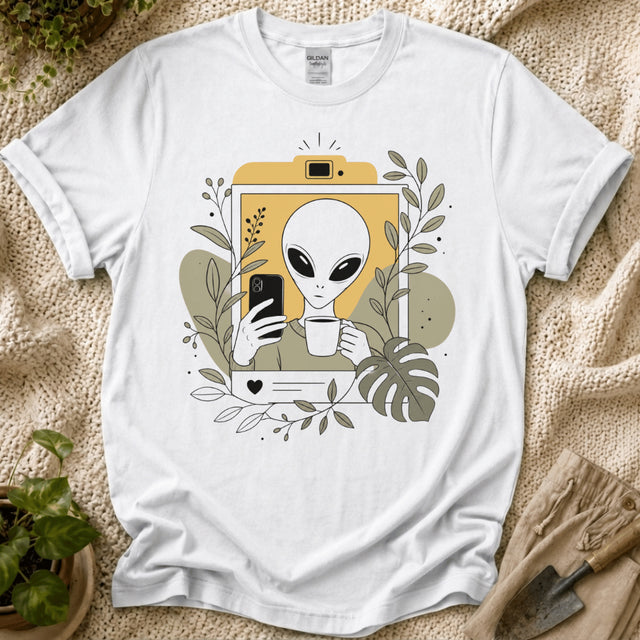 Believe in Slow Mornings Botanic Alien T-Shirt by Zen & Zucchinis Slow Garden Club