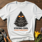 Stay Cool T-Shirt - botanical nature graphic t-shirt, minimalist design, unisex tee for Nature Lovers, Garnder, Farmer, Plant Lovers