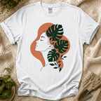 Floral Female Silhouette T-Shirt by Zen & Zucchinis Slow Garden Club