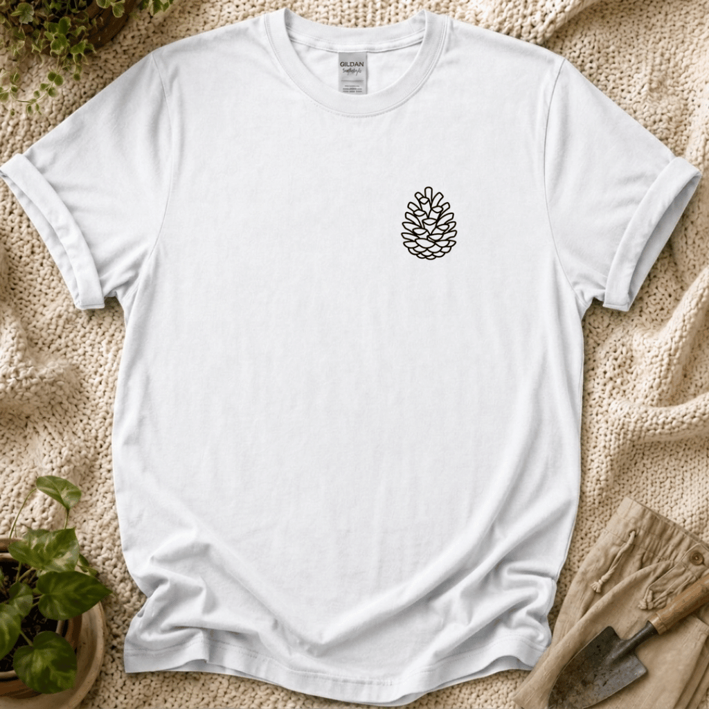 Quiet Pinecone Botanical T-Shirt by Zen & Zucchinis Slow Garden Club