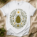 Peace in Every Step Nature T-Shirt by Zen & Zucchinis Slow Garden Club