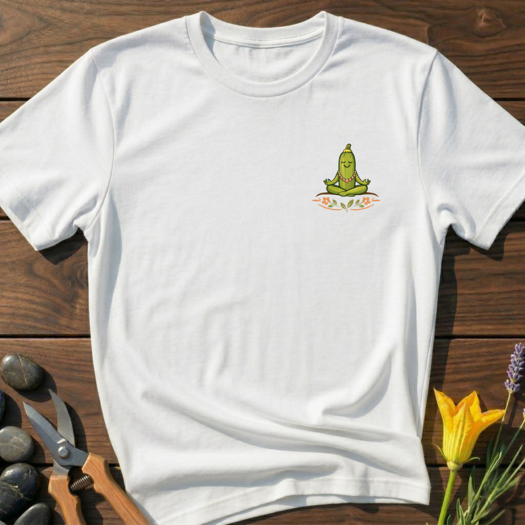 Zen & Zucchinis Official T-Shirt - botanical nature graphic t-shirt, minimalist design, unisex tee”