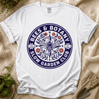 Bees And Botany Garden Badge T-Shirt